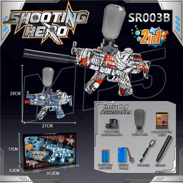 Electric Rechargeable MP5 Gel Blaster Shooting Gun